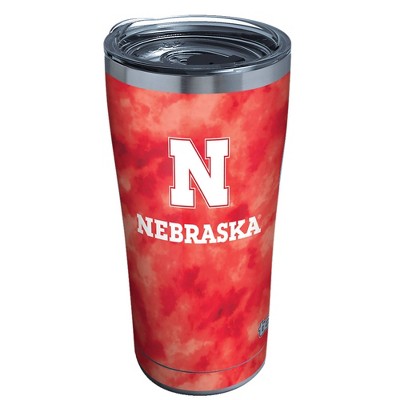 NCAA Nebraska Cornhuskers 20oz Tie Dye Stainless Steel Tumbler