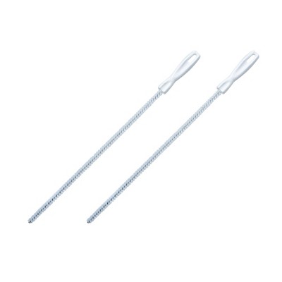 Brushtech Sink Drain & Overflow Cleaning Brush - Thin & Flexible Drain Cleaning Gadget for Clogs, Hair, & Debris - Made in USA (2-Pack)