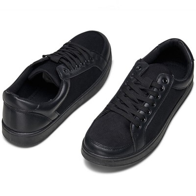 Alpine Swiss David Mens Fashion Sneakers Lace Up Low Top Retro Tennis Shoes Black 11 M US — фото 4