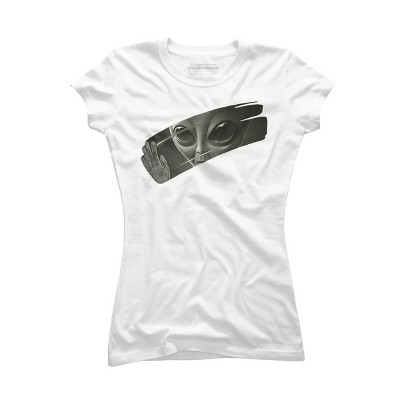 Junior's Design By Humans Alien By surgeryminor T-Shirt