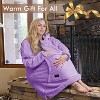 Tirrinia Fleece Blanket Hoodie Sweatshirt for Womens, Oversized Wearable Blanket Pullover with Hooded, One Size, Cozy Gift for Her - 4 of 4