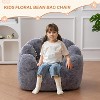 MAXYOYO Kids Bean Bag Chair, Floral Shaped Bean Bag Sofa with Petal Backrest for Boys Girls - 3 of 4