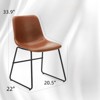 FONTOI Dining Chairs Set of 4, Practical Kitchen Chairs with Upholstered Seat for Kitchen Living Room Apartment Office - 3 of 4