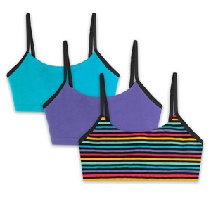 Mightly Girls Fair Trade Organic Cotton Bralettes 3-pack - 1 of 3