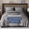 Luxury Soft Premium Duvet Cover Set - Zipper Closure & Matching Pillow Shams - CGK Linens - 2 of 4