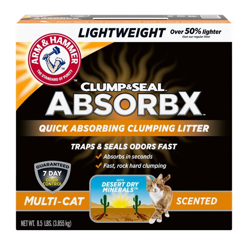 Arm & Hammer Clump and Seal AbsorbX Clumping Cat Litter, 3 of 11