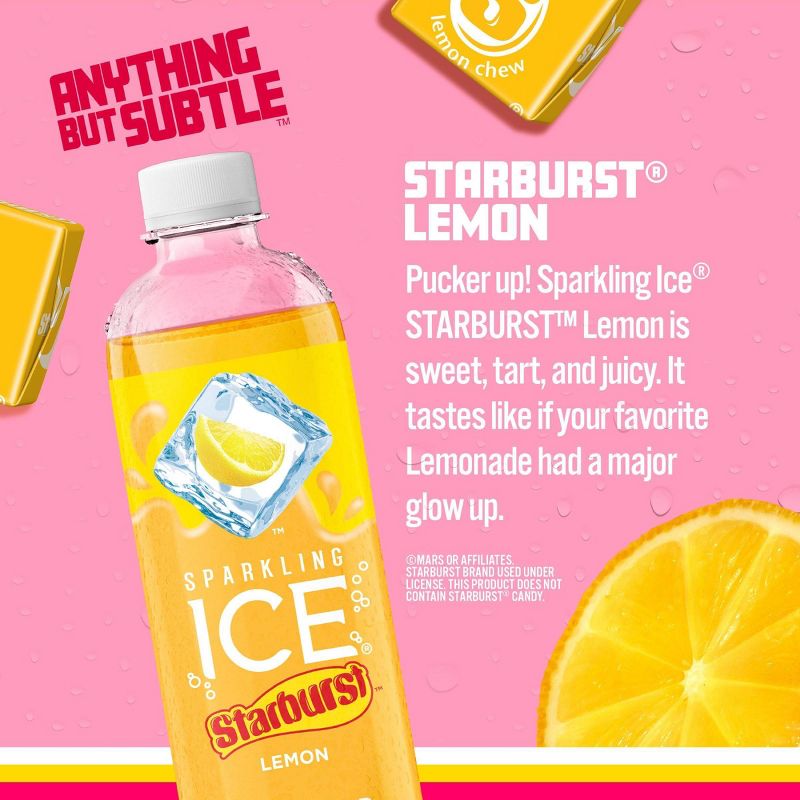 Sparkling Ice Lemon Starburst - 17 fl oz Bottle, 2 of 7