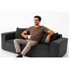 Multi-Person Modular Compression Sofa, Luxurious Corduroy Fabric, No Assembly, Freely Combinable Sections, Special Corner Design, Modern Sofa - 4 of 4