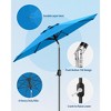 9FT Outdoor Table Patio Umbrella with Button Tilt and Crank Handle for Gardens, Patios, Backyards and Pools - 4 of 4