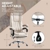 Vinsetto Microfiber Office Chair, High Back Computer Chair with 6 Point Massage, Heat, Adjustable Height and Retractable Footrest - 3 of 4