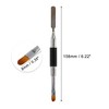 Unique Bargains Double Head Nail Painting Brushes for Polish Painting Home DIY Black 1 Pc - 4 of 4