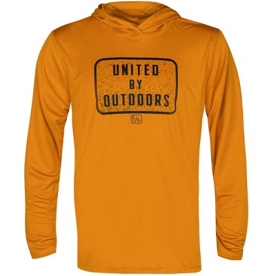 Fintech United By Outdoors UV Pullover Hoodie - Inca Gold