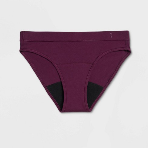 Thinx For All Women's Super Absorbency Bikini Period Underwear - Plum  Purple Xl : Target