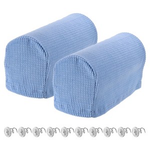 Unique Bargains Stretchy Anti-Slip Sofa Couch Armchair Covers with Pins 2 Pcs - 1 of 4