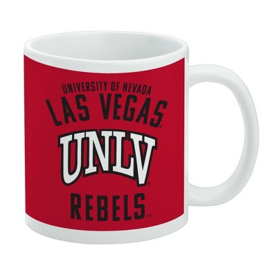 University of Nevada Las Vegas Rebels Logo Ceramic Coffee Mug Novelty Gift Mugs for Coffee Tea and Hot Drinks 11oz White