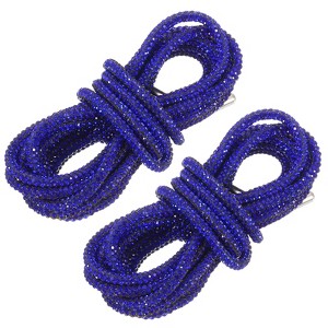 Unique Bargains Bling Rhinestone Replacement Shoe Laces for Sneakers Sweaters 2 Pcs - 1 of 4