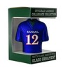 Old World Christmas Blown Glass Ornament for Christmas Tree, Kansas Jayhawks Football Jersey - 3 of 3