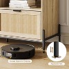 Whizmax TV Stand, Entainment Center with Storage Cabinets for 75 in TV, Rattan TV Console with Adjustable Shelf, Mid Century Modern TV Stand,Natural - 4 of 4