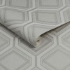 Saville Row Geo Grey and Pale Gold Wallpaper - 3 of 4