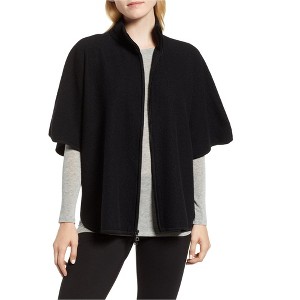 Anne Klein Womens Zip Front Cape Jacket - 1 of 1