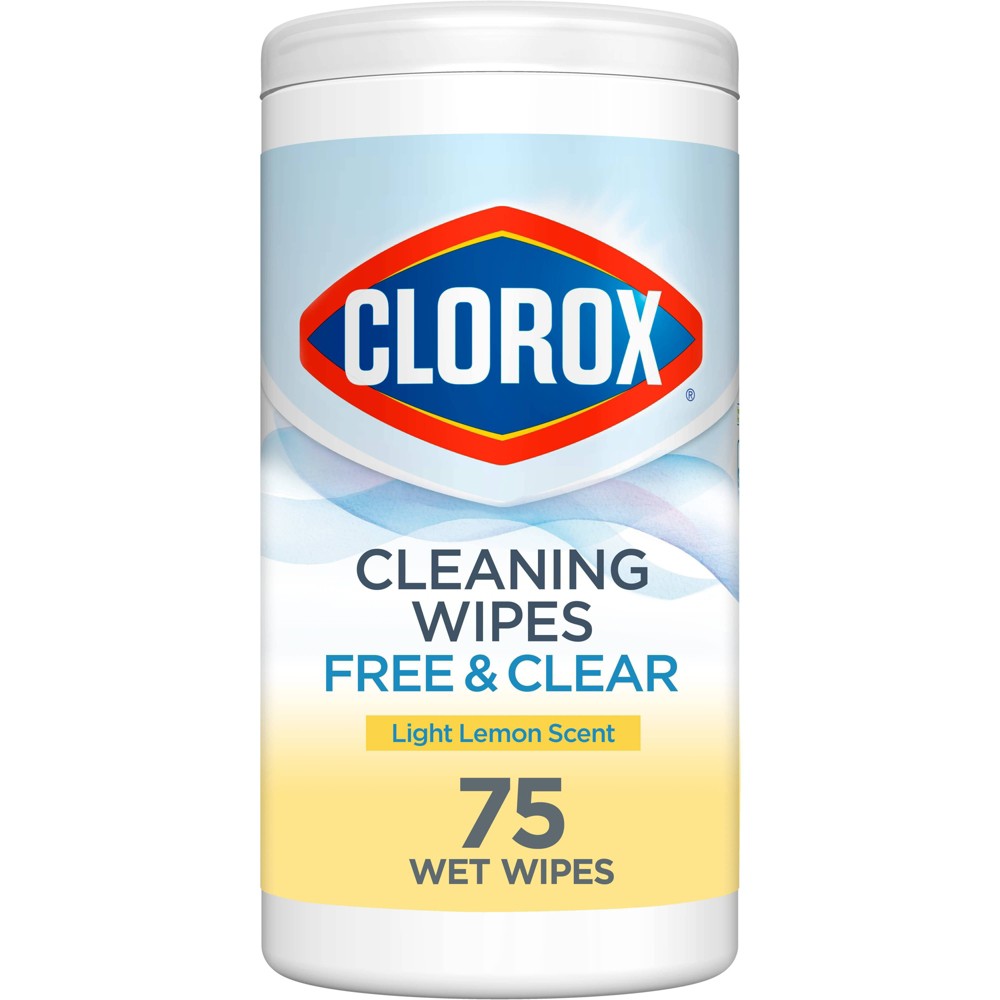 Clorox Free & Clear Multi-Surface Cleaning Wipes - Light Lemon Scent - 75ct​