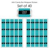 Big Dot of Happiness 2025 Teal Graduation Party - Mini Candy Bar Wrapper Stickers - Small Favors - 40 Count - 3 of 4