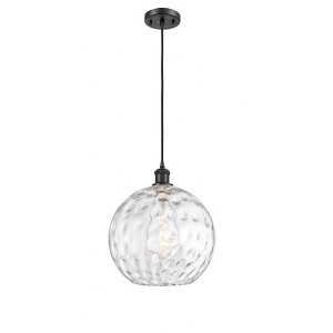 Athens Water Glass - 1 Light Cord Mini Pendant In Industrial Style-15 Inches Tall and 12 Inches Wide - 1 of 1