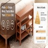 SEVOBAL Shoe Racks Solid Wood Shoe Bench with Hidden Storage and High Weight Capacity for Entryway Organization, Brown, 31.7"*11.81"*20.5" - 4 of 4