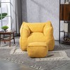 CAVINAS Bean Bag Chair Lazy Sofa/Footstool Durable Comfort Lounger High Back Bean Bag Chair Couch for Adults and Kids - 2 of 4
