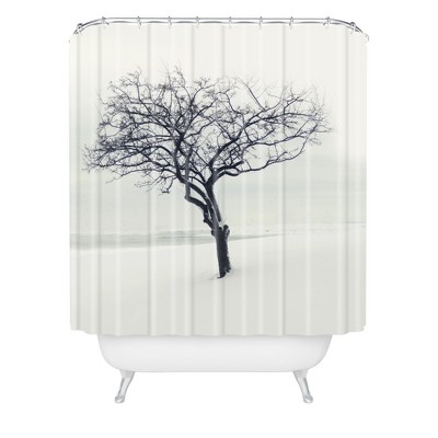 The Scientist Shower Curtain Gray - Deny Designs