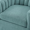 PAGED Swivel Accent Chair Modern Living Room Chairs with Vertical Channel Tufted Back and Metal Swivel Mechanism for Office - 4 of 4