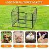 FDW Dog Playpen Pet Dog Fence 2-32 Panels  24/32/40"H Metal Dog Pen Outdoor Exercise Pen with Doors for Large/Medium /Small Dogs for RV,Camping,Yard - 3 of 4