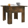vidaXL Coffee Table Smoked Oak 21.7"x21.7"x16.5" Engineered Wood - 4 of 4