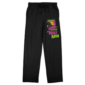 Universal Monsters Wolf Man Women’s Black Sleep Pajama Pants - 1 of 4