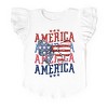The Juniper Shop America Wave Stacked Coquette Flutter Sleeve Tee - 2 of 4
