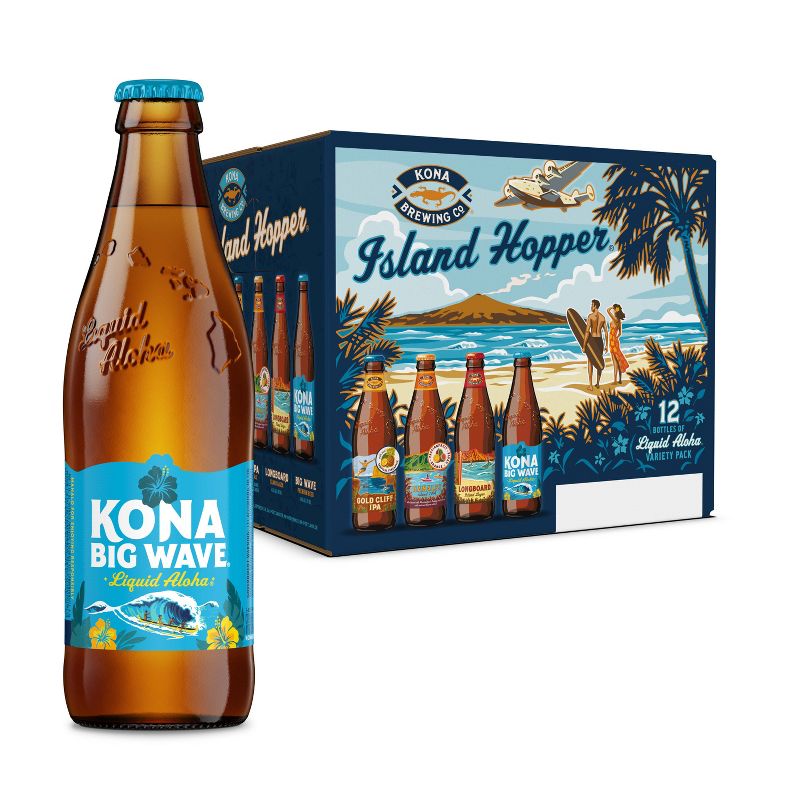 Kona Brewing Island Hopper Variety Pack - 12pk/12 fl oz Bottles, 1 of 4