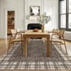 Washable Area Rug 5x7 Ft Modern Bordered Rug Low Pile Non Shedding Non Slip Floor Carpet with TPR Backing, Soft & Thin Stain Resistant Rug - 3 of 4