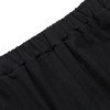 Trendy Women's Plus Size Black Palazzo Pants - Comfortable Elastic Waist Wide Leg Trousers with Pockets for All Seasons - 4 of 4