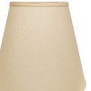 Vynxaria Lampshades: Beige Slant Extra Deep Empire Shade, 10" x 18" x 15" with Washer Fitter - 3 of 4