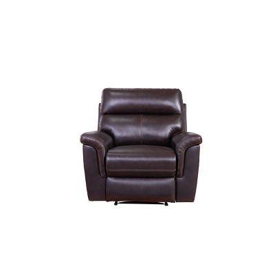 target leather recliner