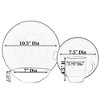 Dinewares Spin Wash Dinnerware Dish Set Mugs, Salad, Dinner Plates, Bowls, High Quality Dishes Highly Chip Crack Resistant, Dishwasher, Microwave Safe - 4 of 4