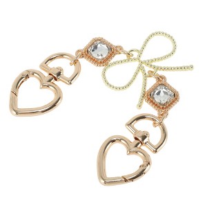 Unique Bargains Metal Buckle Handbag Strap Gold Tone Clear 1 Pc - 1 of 4