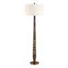 Uttermost Tyree Floor Lamp-Faceted Brown Marble with Off-White Linen Shade - 4 of 4