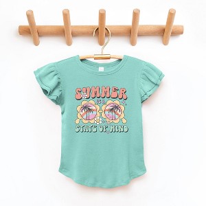The Juniper Shop Summer State Of Mind Toddler Flutter Sleeve Tee - 1 of 2