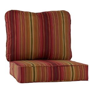 2-Piece Deep Seat Outdoor Cushion Set - 1 of 4