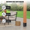 Post Base for Deck,Deck Post Bracket,Post Holder for Fence Deck,Pergola and Gazebo - 3 of 4