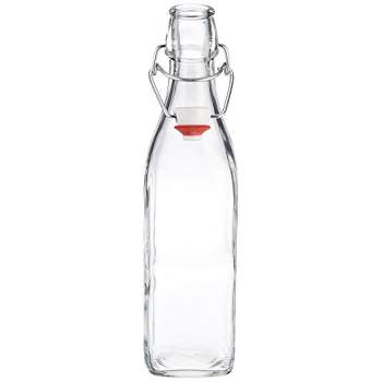 Bormioli Rocco Officina 37.25 Oz. Glass Water Bottle, Airtight Seal/metal  Clamps : Target