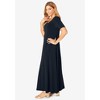 Jessica London Women's Plus Size Stretch Knit Sweetheart Maxi Dress - 4 of 4