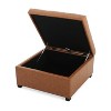 CAVINAS Square Pull-Open Top Ottoman Stool with Storage,Waffle Tufted Ottoman for Bedroom,Living Room - 2 of 4