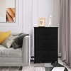 FONTOI Storage Cabinets with Multi-Drawer Locker, Timeless Design, Space-Saving for Modern Interiors, Black, 17.7"*11.8"*26.4" - 2 of 4